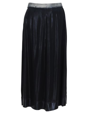 Gonna midi in misto seta - maison margiela - Modalova