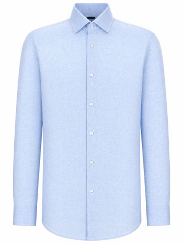 Boss camicia in lino - boss - Modalova