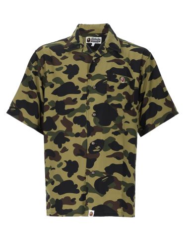 Camicia con patch logo - a bathing ape - Modalova