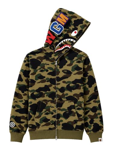 Felpa "shark" con cappuccio - a bathing ape - Modalova