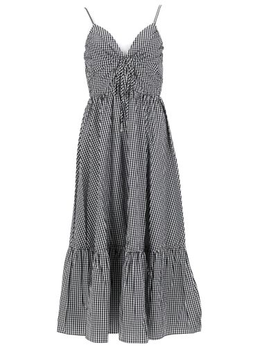 Abito longuette in cotone a quadretti - michael by michael kors - Modalova