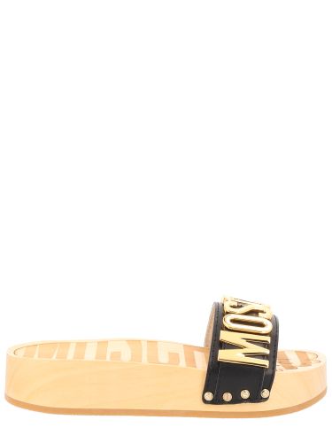 Moschino sandalo con logo - moschino - Modalova