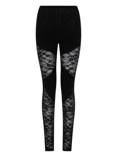 Patchwork leggings with lace inserts - nina ricci - Modalova