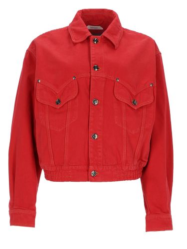 Versace blouson over in denim - versace - Modalova
