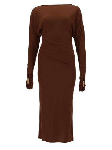 Abito "salvo" con drappeggio - max mara - Modalova