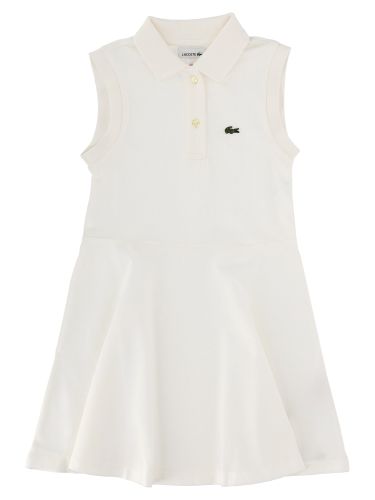 Vestito senza maniche con logo - lacoste - Modalova