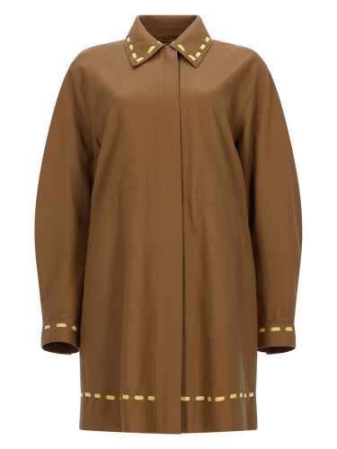 Fendi soprabito in pelle - fendi - Modalova