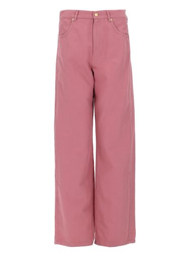 Pantalone cinque tasche in cotone e lino - s max mara - Modalova
