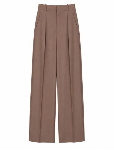 Pantalone sartoriale in lana e seta - saint laurent - Modalova