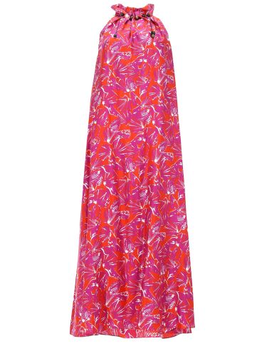 Abito in twill di seta stampata - max mara - Modalova