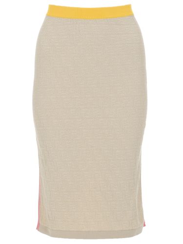 Fendi gonna in cotone e seta - fendi - Modalova