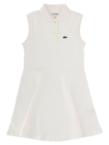 Vestito senza maniche con logo - lacoste - Modalova