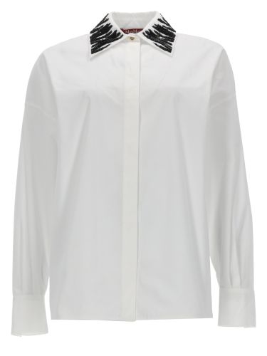 Camicia con dettaglio strass - max mara - Modalova
