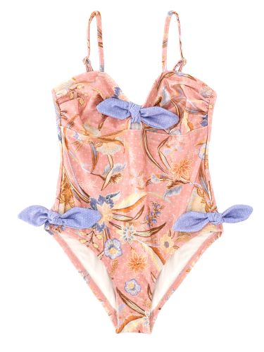 Costume intero con scollo a cuore e fiocchi sul busto e sui fianchi - zimmermann - Modalova