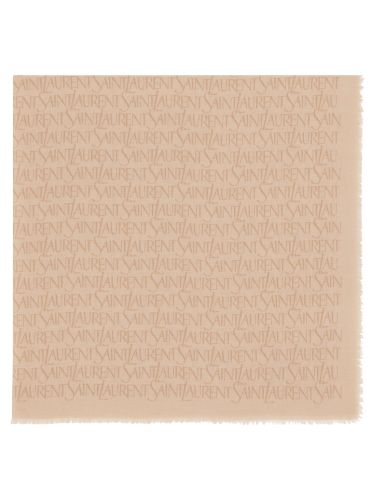 Sciarpa quadrata in modal e cashmere - saint laurent - Modalova