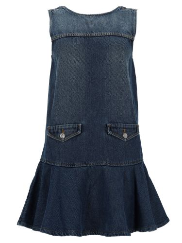 Ganni miniabito in denim - ganni - Modalova