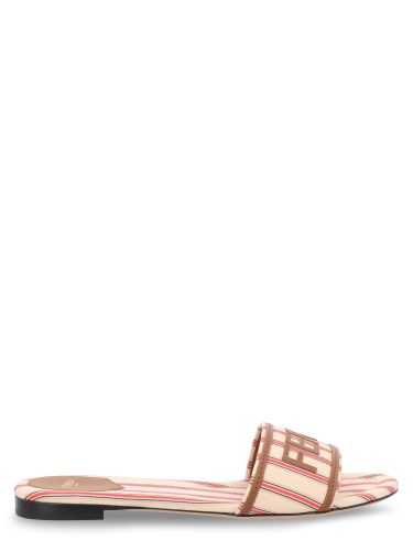Fendi slide ff con logo - fendi - Modalova