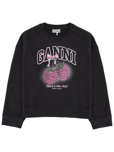 Ganni felpa "raspberry" - ganni - Modalova