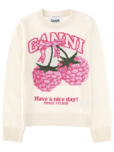 Ganni maglia "raspberry" - ganni - Modalova