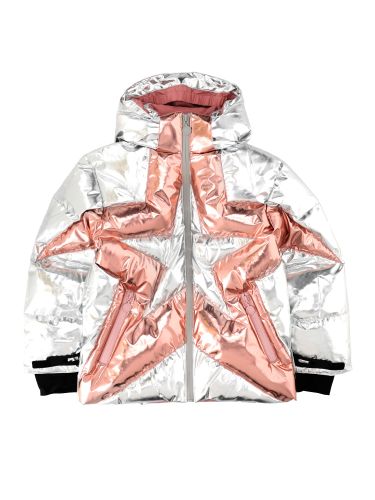 Piumino da neve con applicazione a forma di stella - stella mccartney - Modalova