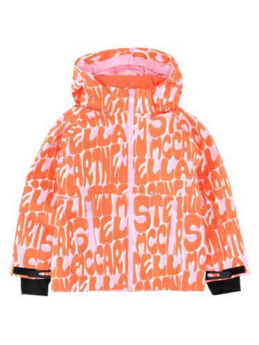 Piumino da neve con logo all-over - stella mccartney - Modalova