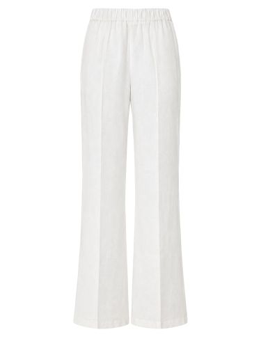Lino pantalone ampio in lino - 120% lino - Modalova