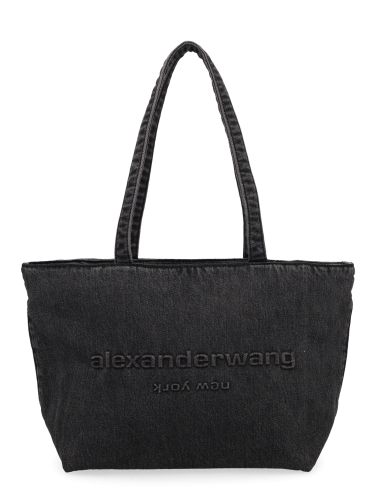 Borsa tote medium in denim - alexander wang - Modalova