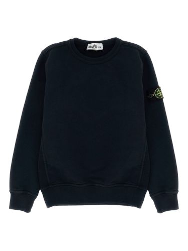 Stone island felpa con logo "patch" - stone island - Modalova
