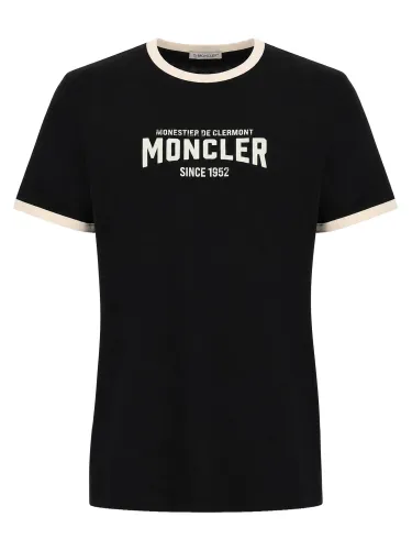 Moncler t-shirt in cotone con logo - moncler - Modalova