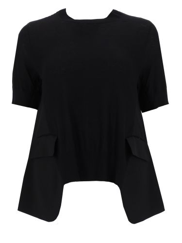 Sacai maglia in lana e cotone - sacai - Modalova