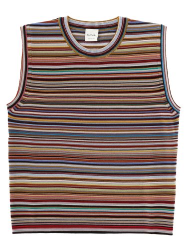 Maglia smanicata "signature stripe" - paul smith - Modalova