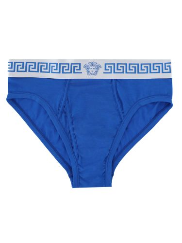 Versace slip in jersey di cotone - versace - Modalova
