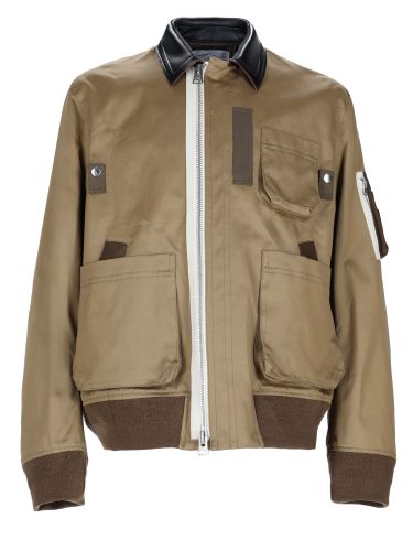 Giacca blouson in cotone con zip - sacai - Modalova