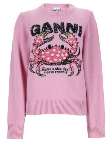 Ganni maglia "crab" - ganni - Modalova