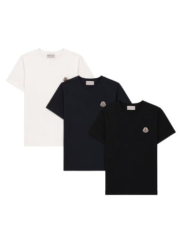 Pack t-shirt con logo applicato - moncler - Modalova