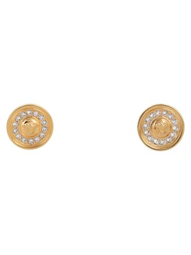 Orecchini "medusa" con cristalli - versace - Modalova