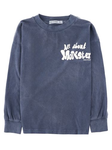 T-shirt a manica lunga "all about monsters" - bobo choses - Modalova
