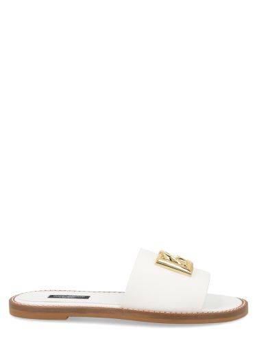 Dolce & gabbana ciabatta with logo - dolce & gabbana - Modalova