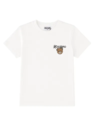 T-shirt con stampa teddy bear - moschino - Modalova