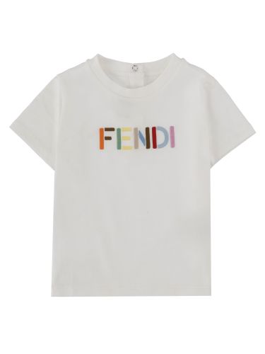 Fendi t-shirt con logo multicolor - fendi - Modalova