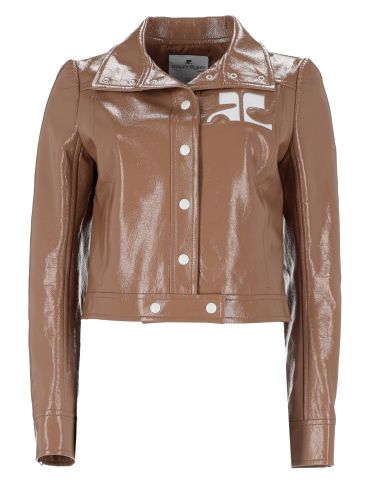 Giacca "reedition" in vinile - courreges - Modalova