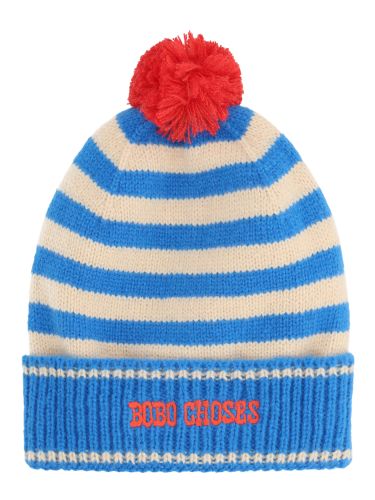 Berretto con logo a righe - bobo choses - Modalova