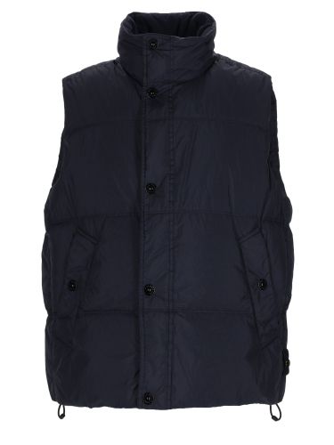 Gilet imbottito in piuma resistente al vento con antigoccia - stone island - Modalova