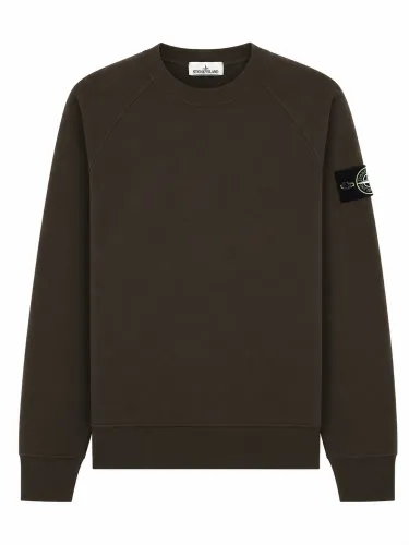 Stone island felpa con patch logo - stone island - Modalova