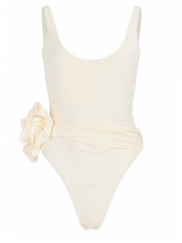 Costume da bagno intero con rose ricamate - magda butrym - Modalova