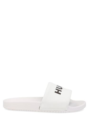 Hugo ciabatta "slipper" con logo - hugo - Modalova