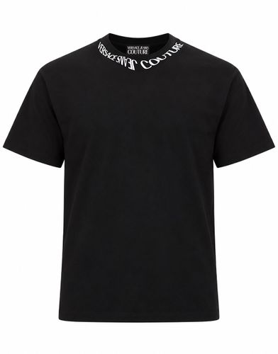 T-shirt in cotone con liquify logo - versace jeans couture - Modalova