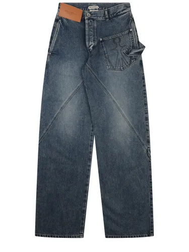 Jw anderson jeans con patch logo - jw anderson - Modalova