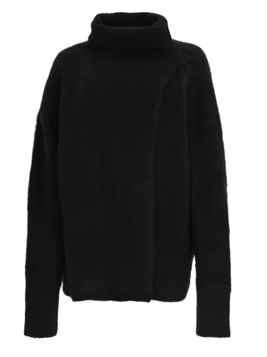 Maglia in alpaca e lana a collo alto - uma wang - Modalova