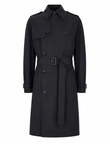 Trench idrorepellente in twill di cotone - boss - Modalova